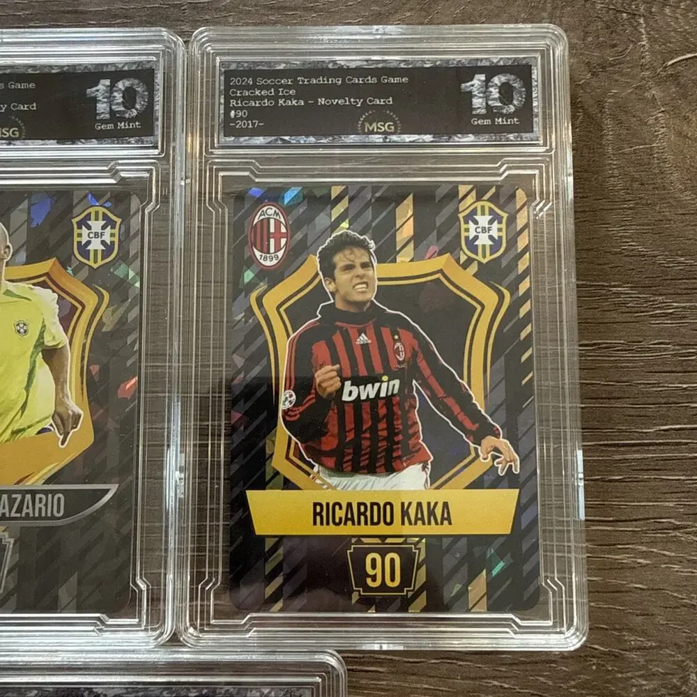 Ronaldo Nazario, Ricardo Kaka & Neymar Jr. 2024 Soccer TCG Graded 10
